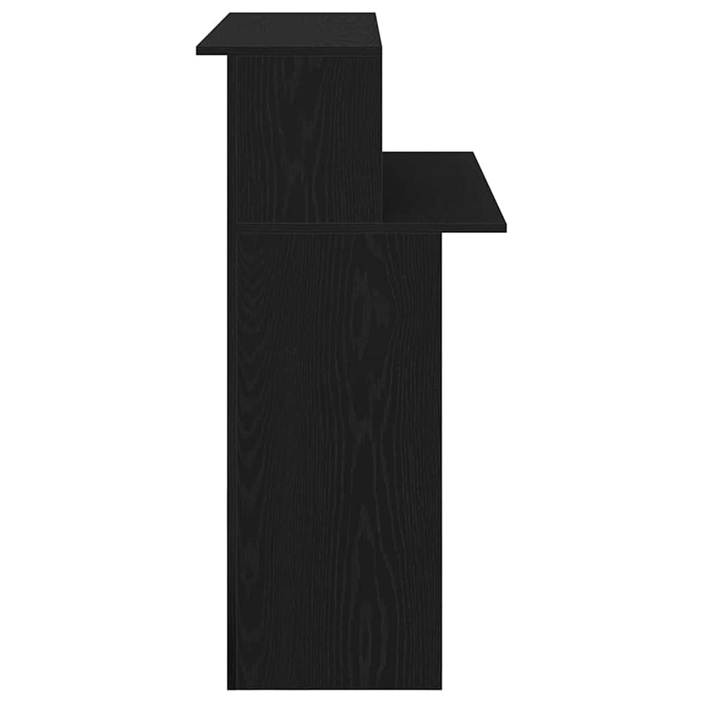 Balcão de recepção 100x50x103,5 cm derivados de madeira preto