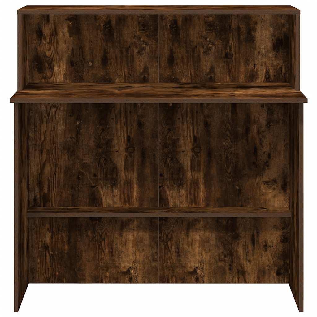 Balcão recepção 100x50x103,5 cm deriv. madeira carvalho fumado