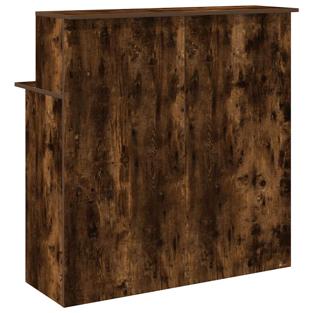 Balcão recepção 100x50x103,5 cm deriv. madeira carvalho fumado