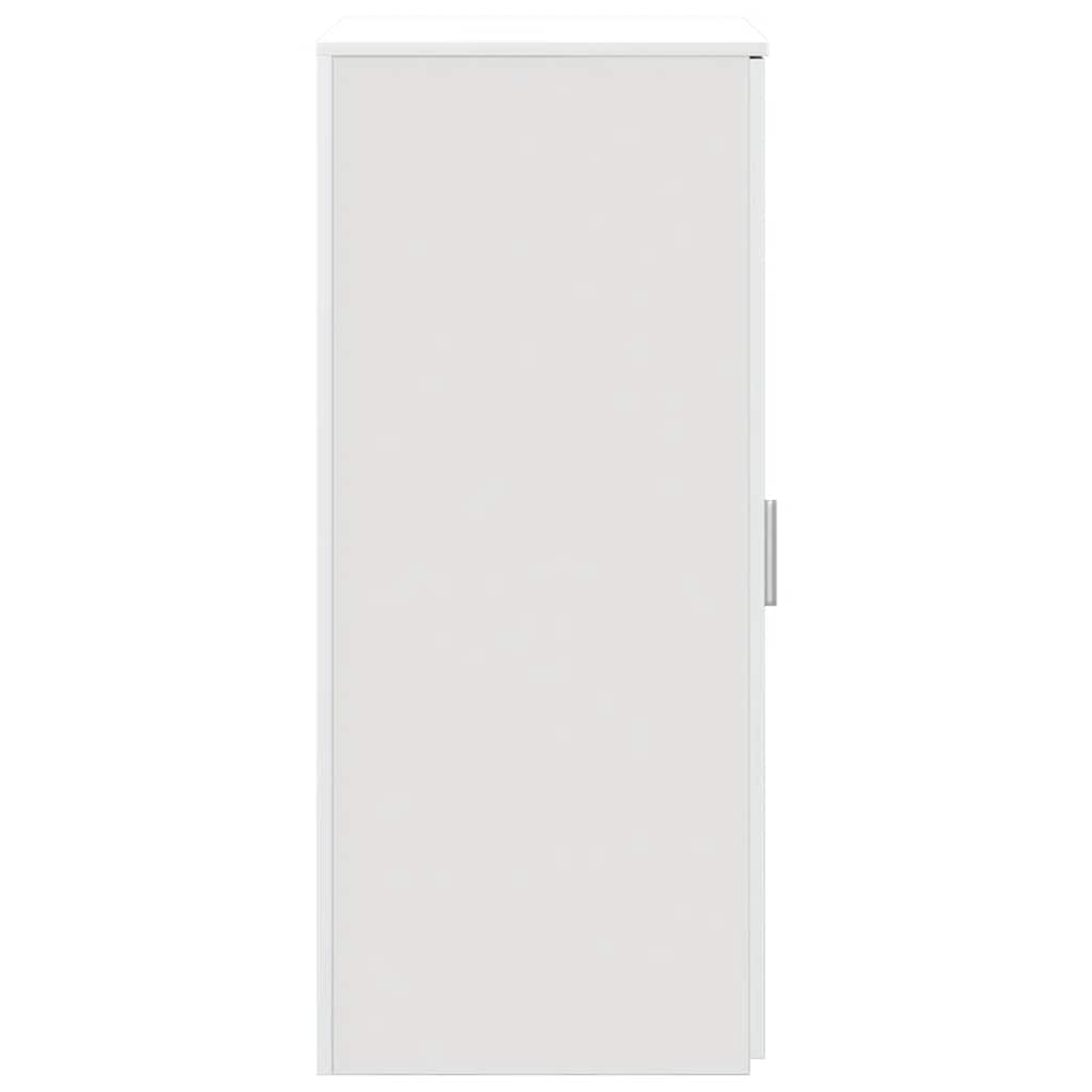 Armário de arrumação 50x45x103,5 cm derivados de madeira branco