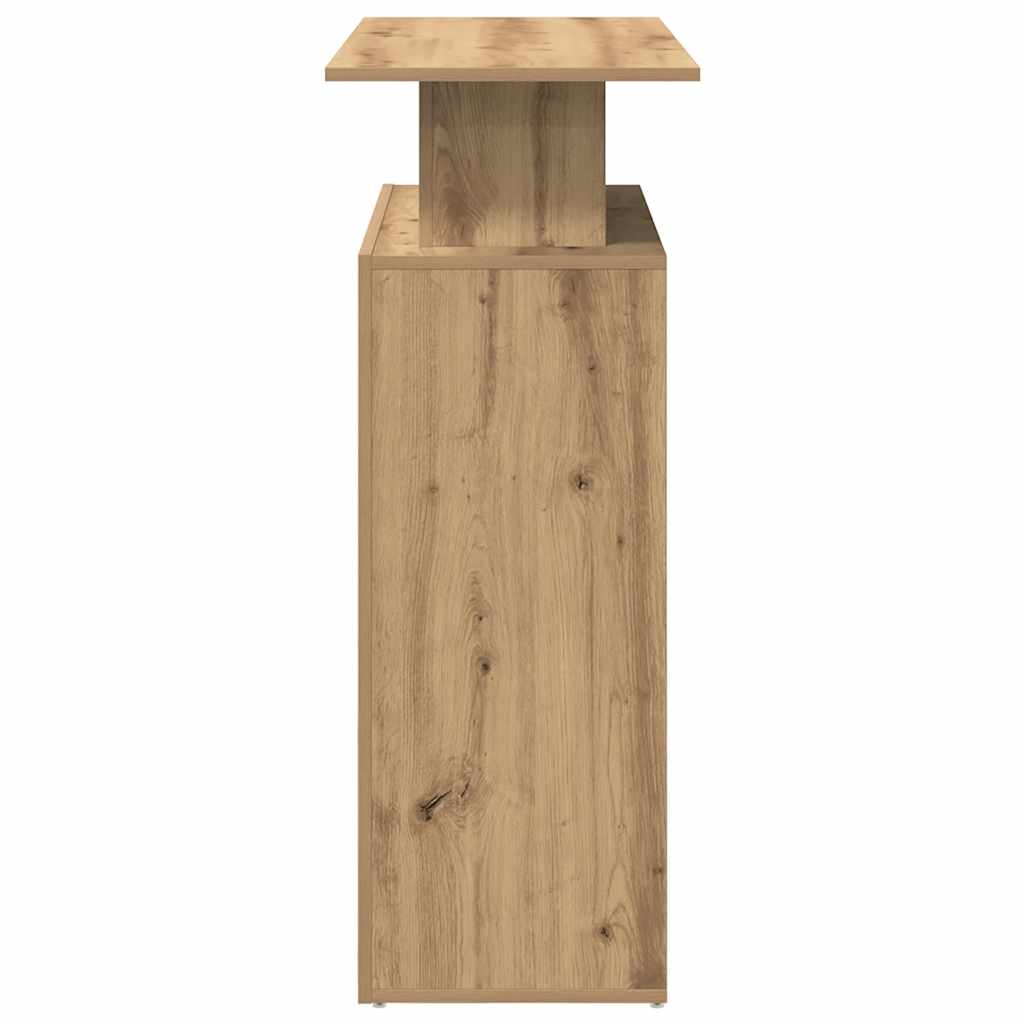 Balcão de recepção 100x40x104 cm madeira carvalho artisiano