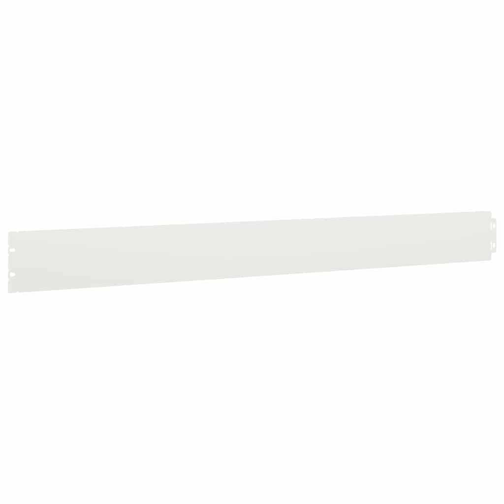 Orlas de relva 10 pcs branco 10x103 cm aço laminado a frio