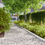 Orlas de relva 10 pcs branco 10x103 cm aço laminado a frio