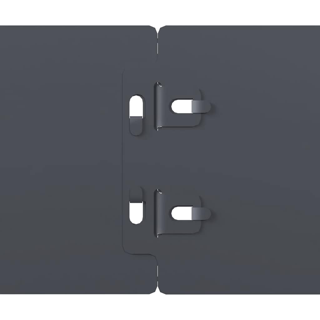 Orlas de relva 10 pcs antracite 10x103 cm aço laminado a frio