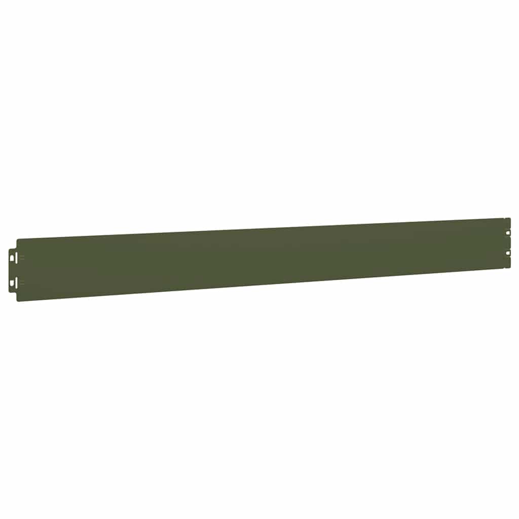Orlas relva 10 pcs verde azeitona 10x103 cm aço laminado a frio