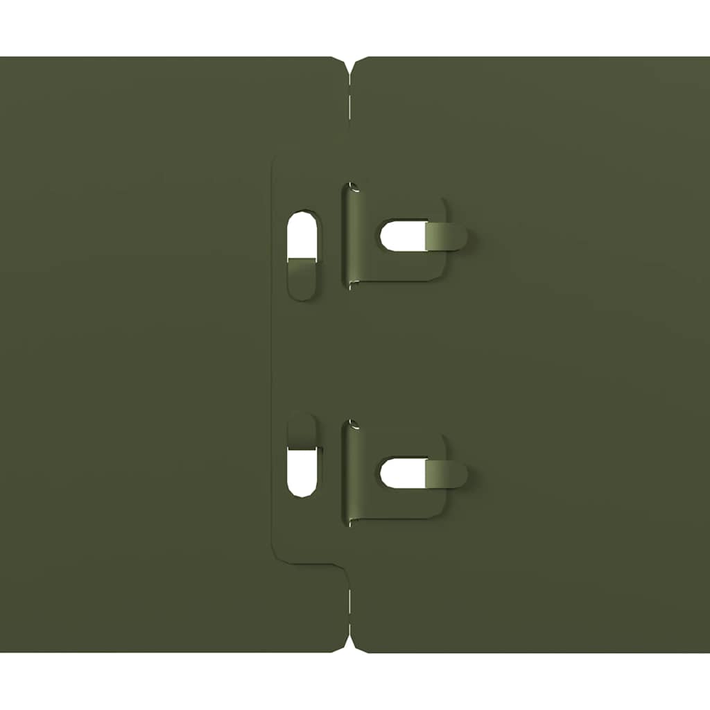 Orlas relva 10 pcs verde azeitona 10x103 cm aço laminado a frio