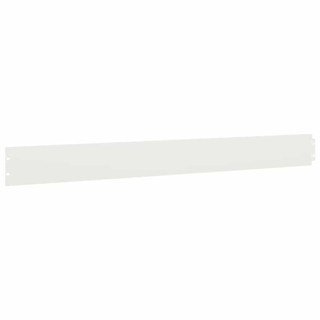 Orlas de relva 50 pcs branco 10x103 cm aço laminado a frio