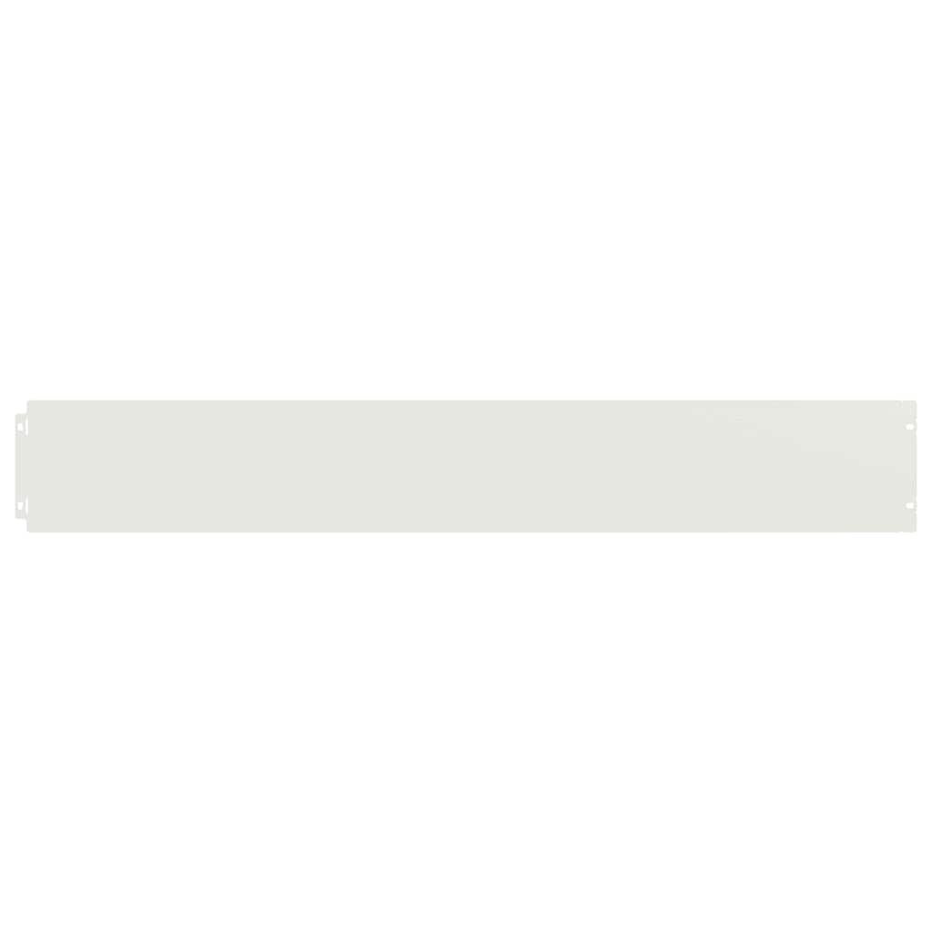 Orlas de relva 10 pcs branco 15x103 cm aço laminado a frio