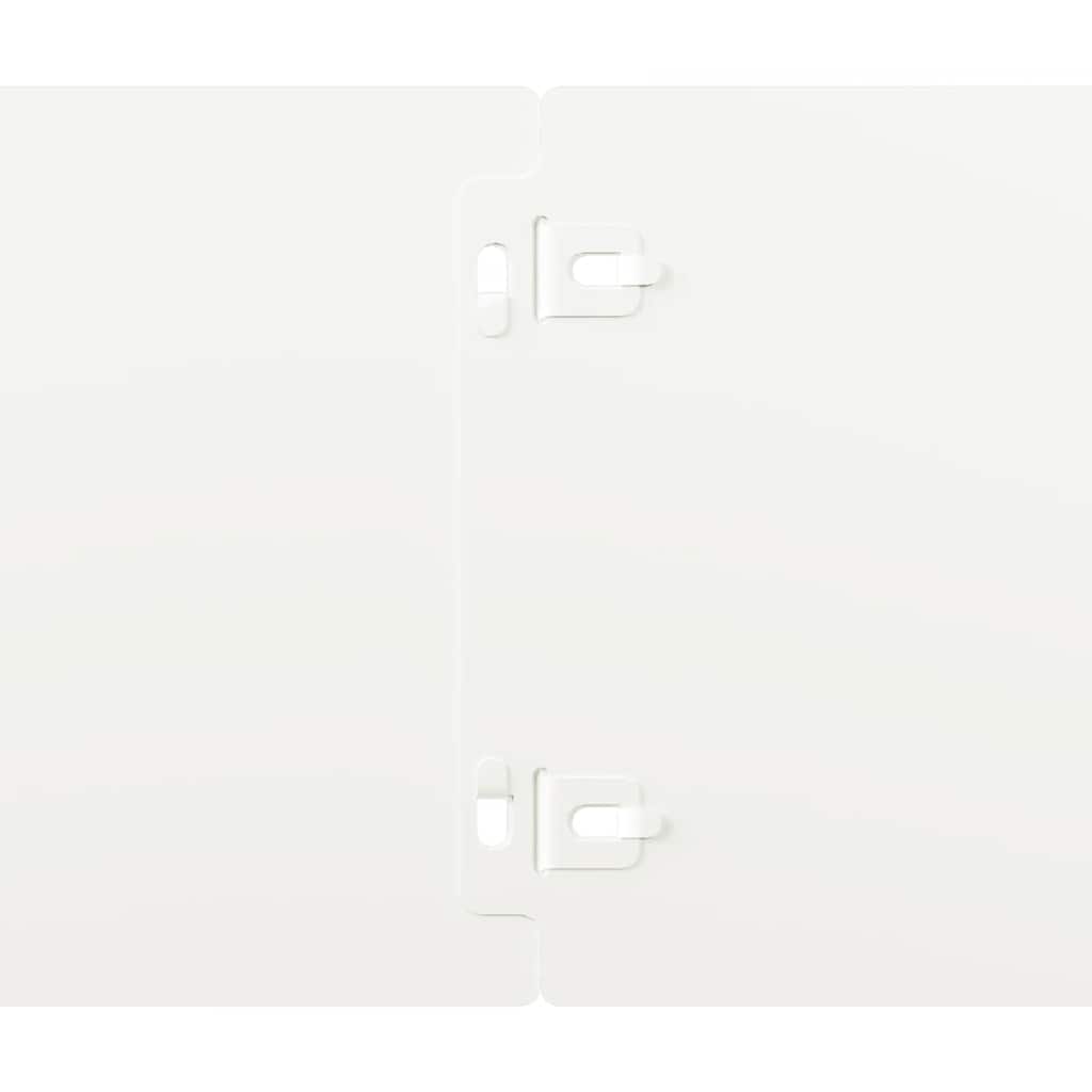 Orlas de relva 10 pcs branco 15x103 cm aço laminado a frio