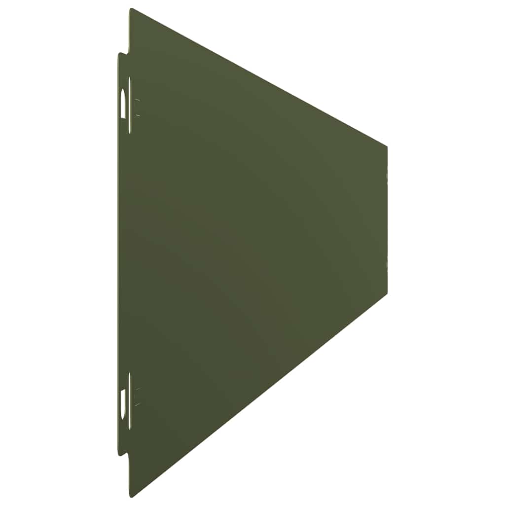 Orlas relva 10 pcs verde azeitona 15x103 cm aço laminado a frio