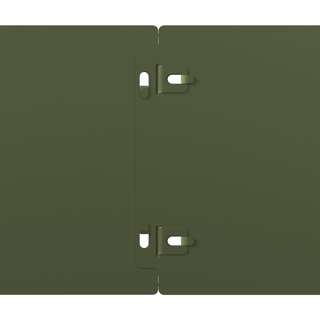 Orlas relva 10 pcs verde azeitona 15x103 cm aço laminado a frio