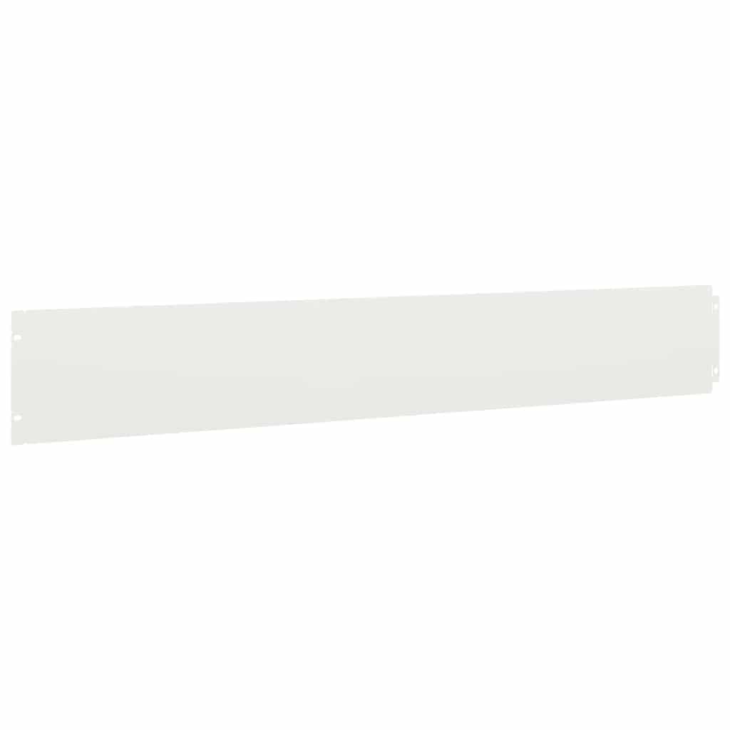 Orlas de relva 50 pcs branco 15x103 cm aço laminado a frio
