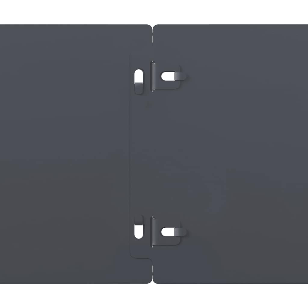 Orlas de relva 50 pcs antracite 15x103 cm aço laminado a frio