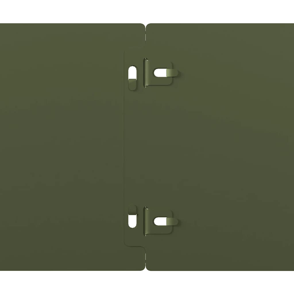 Orlas relva 50 pcs verde azeitona 15x103 cm aço laminado a frio