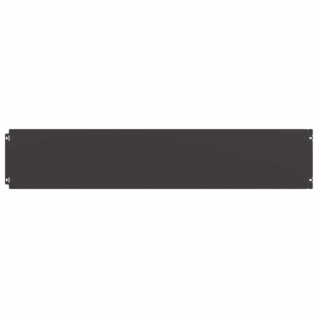 Orlas de relvado 10 pcs preto 20x103 cm aço laminado a frio