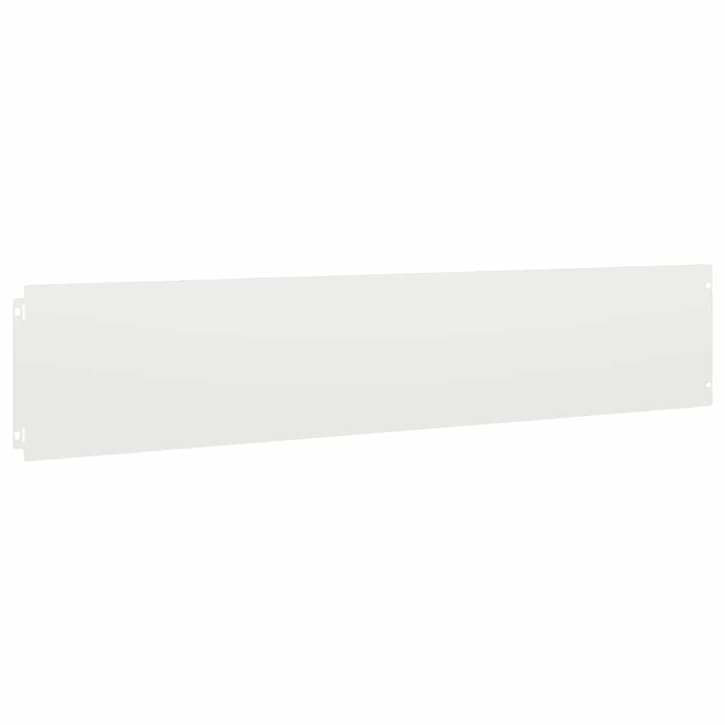 Orlas de relva 10 pcs branco 20x103 cm aço laminado a frio