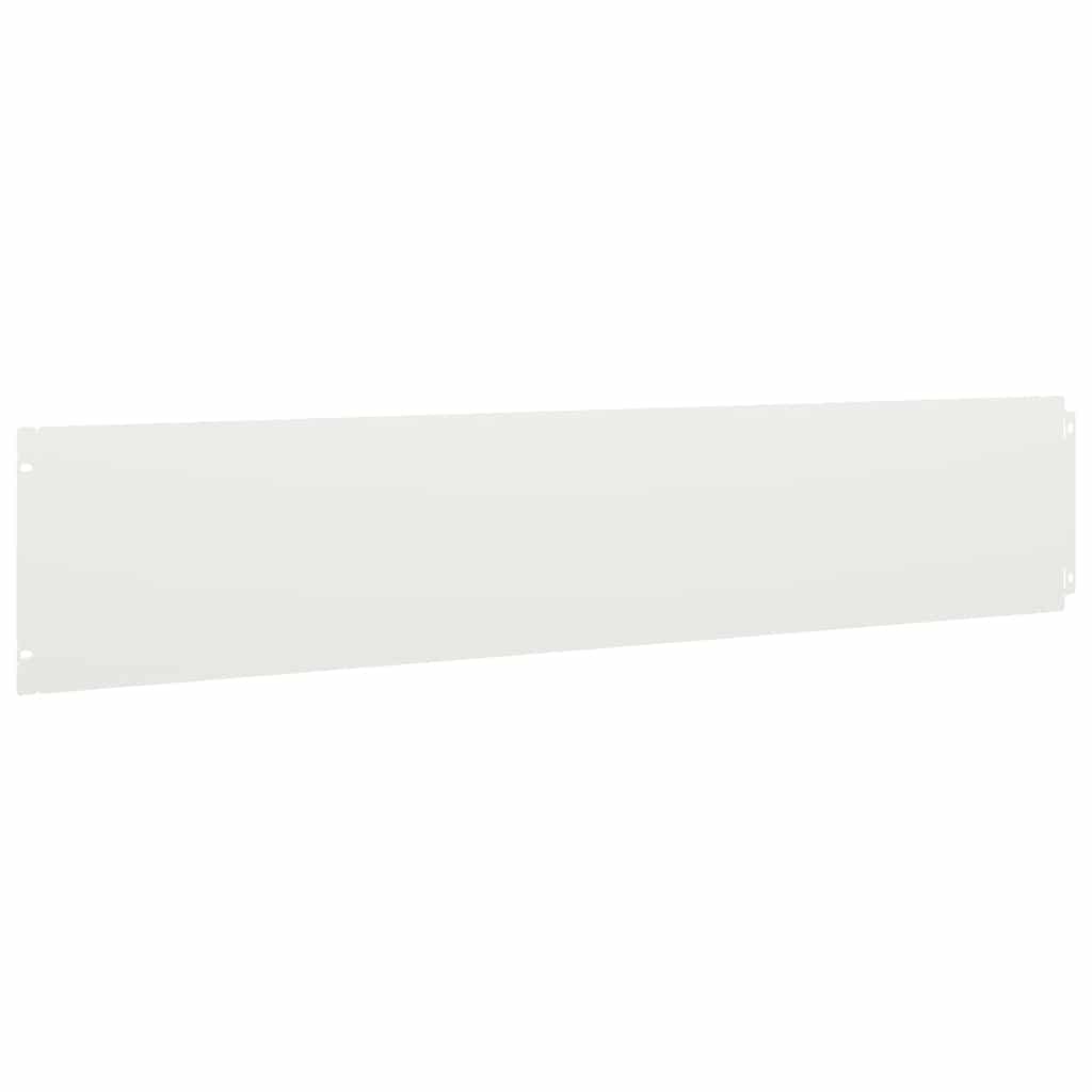 Orlas de relva 10 pcs branco 20x103 cm aço laminado a frio