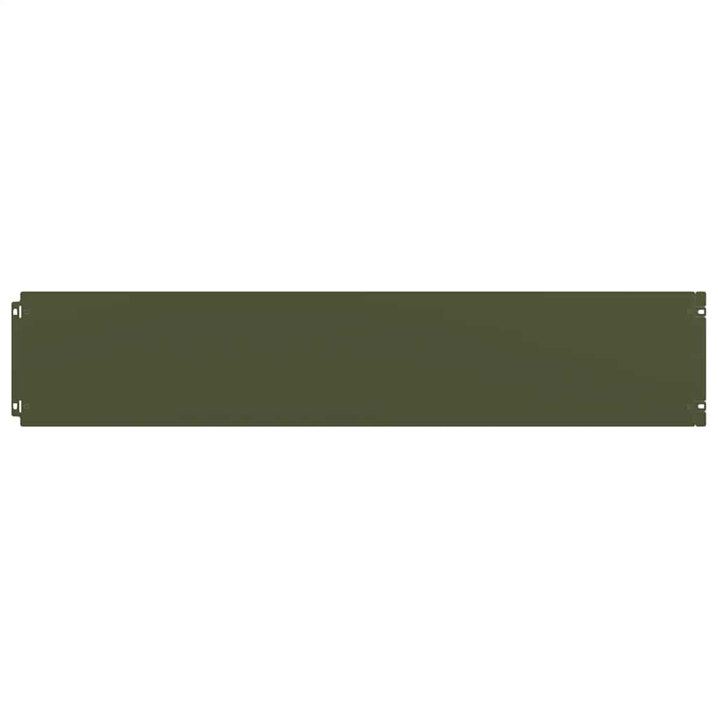 Orlas relva 10 pcs verde azeitona 20x103 cm aço laminado a frio