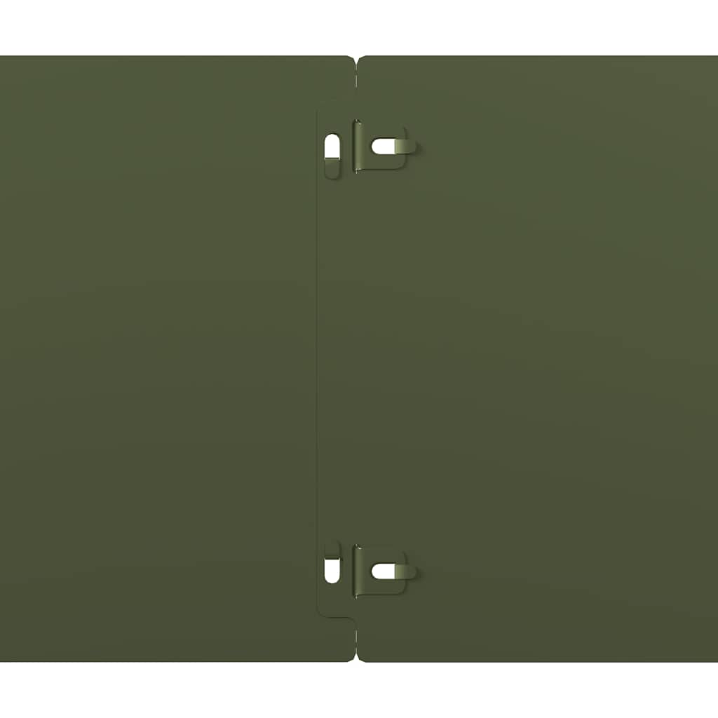 Orlas relva 10 pcs verde azeitona 20x103 cm aço laminado a frio