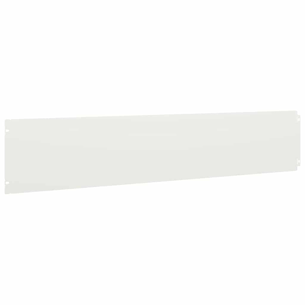 Orlas de relva 30 pcs branco 20x103 cm aço laminado a frio