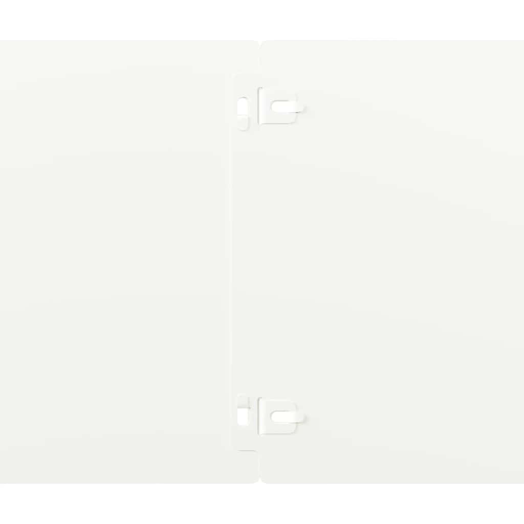 Orlas de relva 30 pcs branco 20x103 cm aço laminado a frio