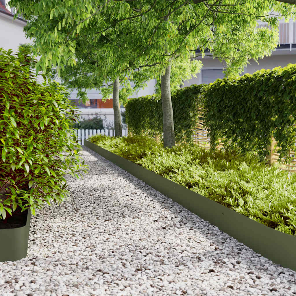 Orlas relva 30 pcs verde azeitona 20x103 cm aço laminado a frio