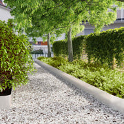 Orlas de relva 30 pcs 20x103 cm aço inoxidável