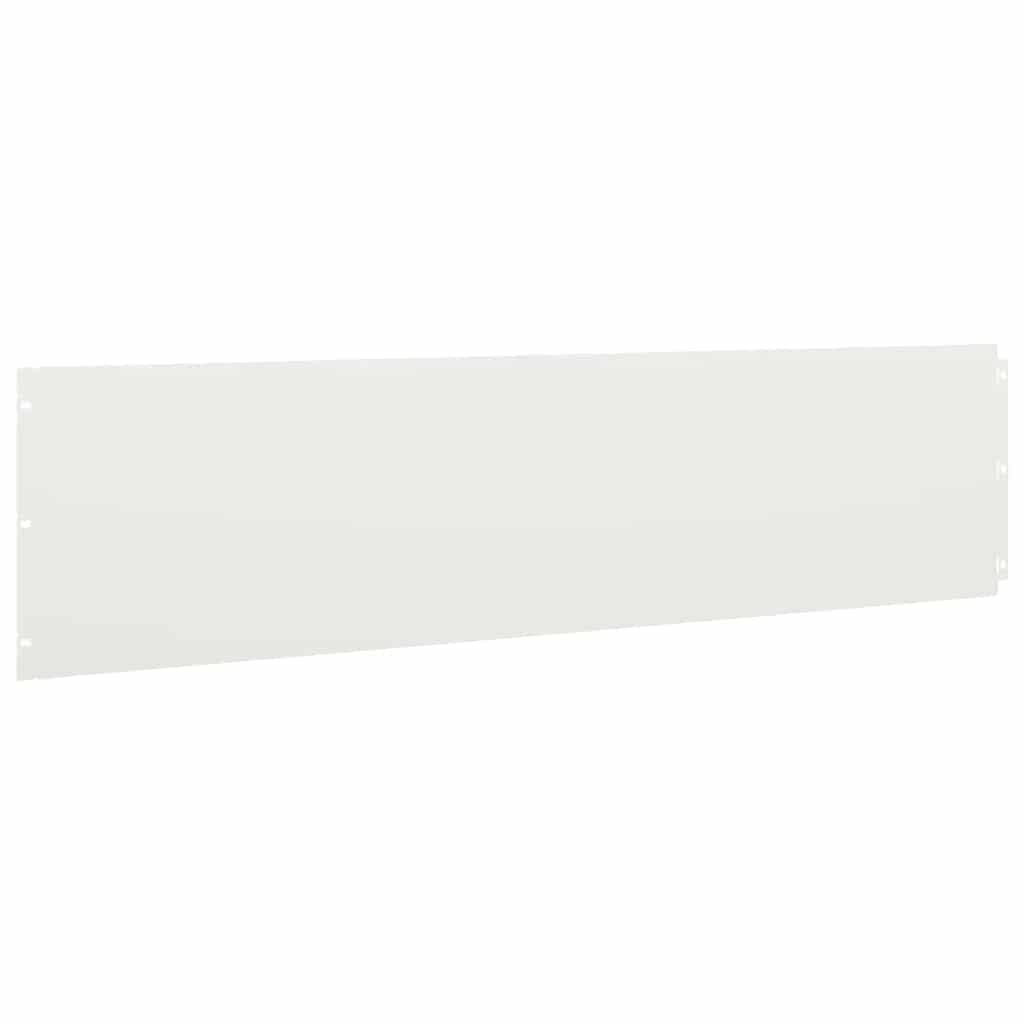 Orlas de relva 10 pcs branco 25x103 cm aço laminado a frio