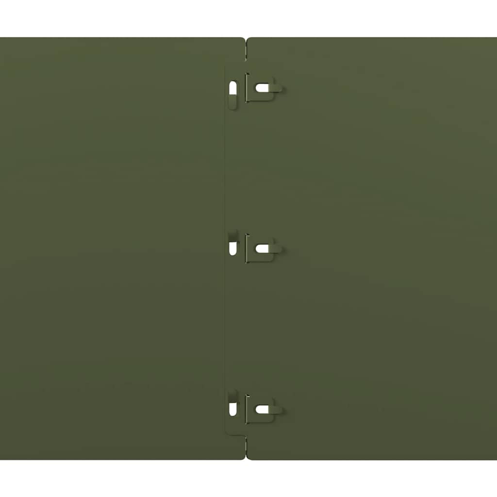 Orlas relva 10 pcs verde azeitona 25x103 cm aço laminado a frio