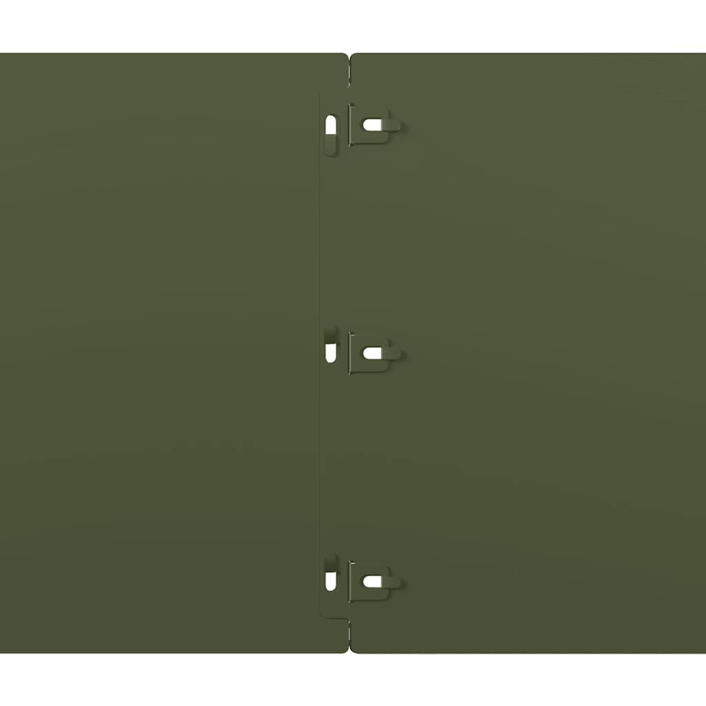 Orlas relva 20 pcs verde azeitona 25x103 cm aço laminado a frio