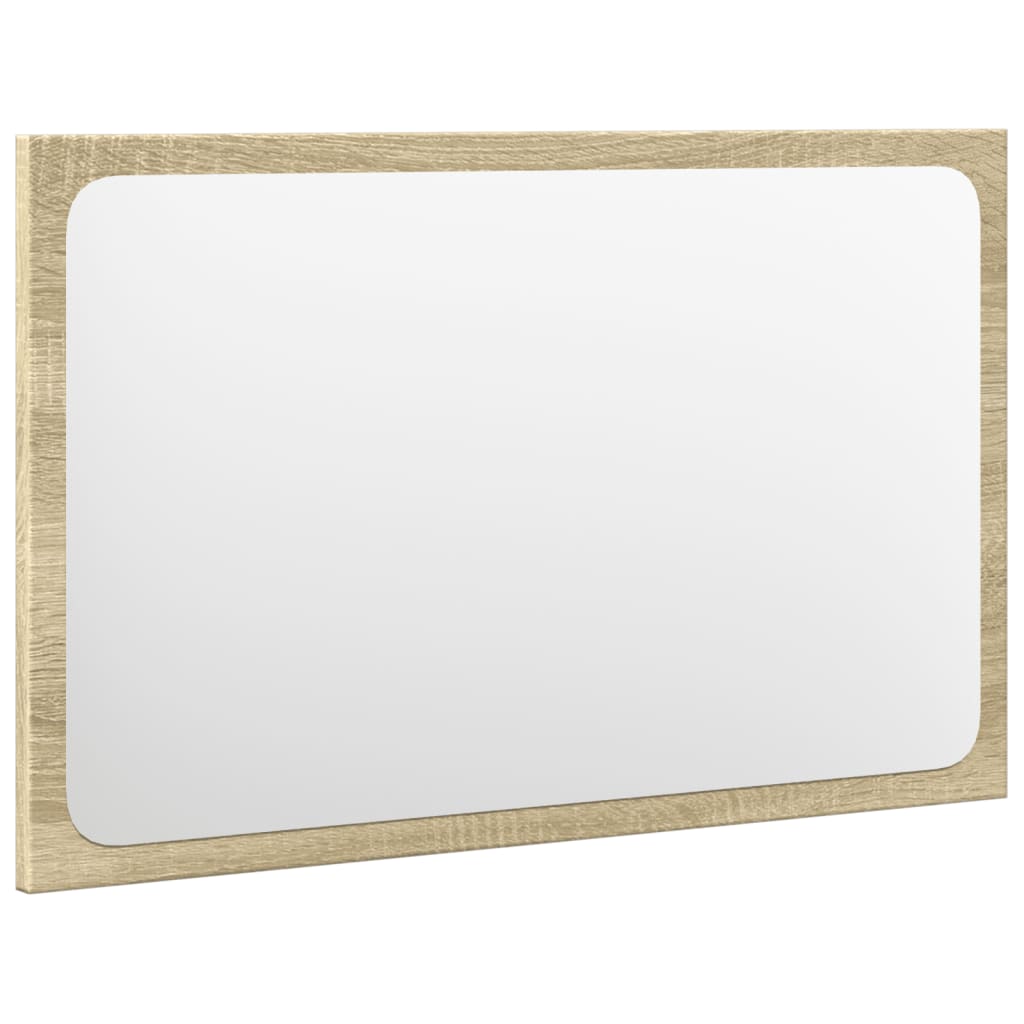 4 pcs conj. móveis casa banho derivados madeira carvalho sonoma