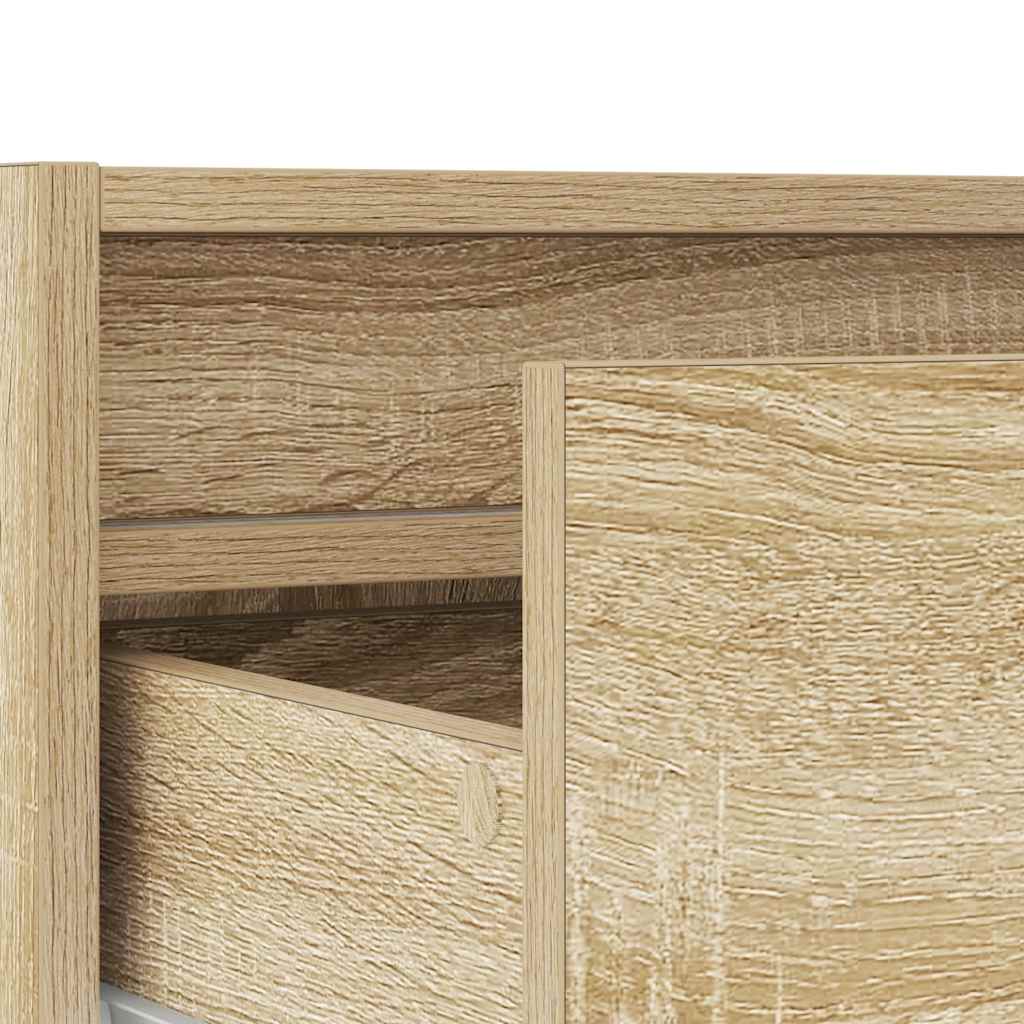 Móvel de TV com luzes LED 75x35,5x25 cm carvalho sonoma
