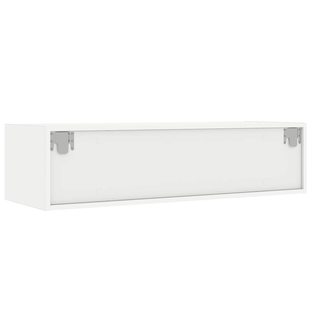 Móvel de TV com luzes LED 100X35,5x25 cm branco