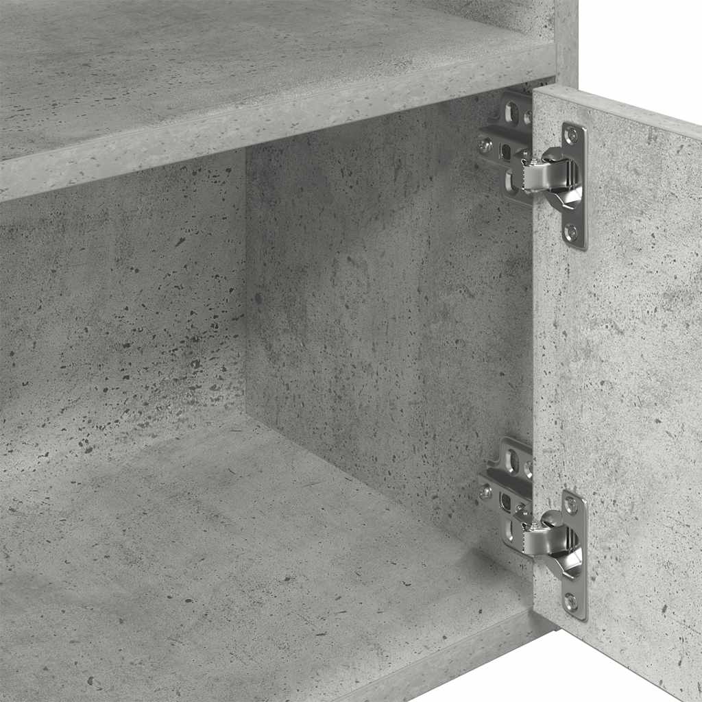 Estante 31x24x127 cm derivados de madeira cinzento cimento