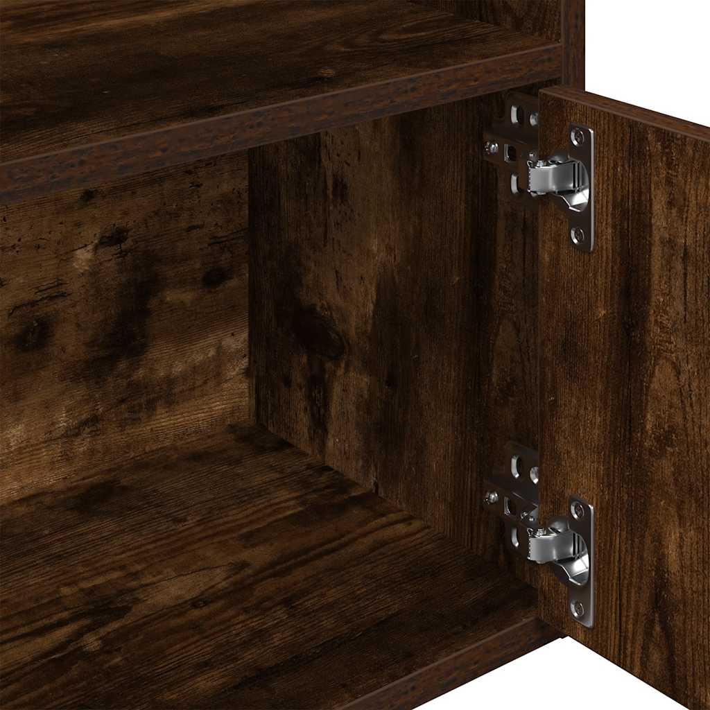 Estante 31x24x127 cm derivados de madeira carvalho fumado