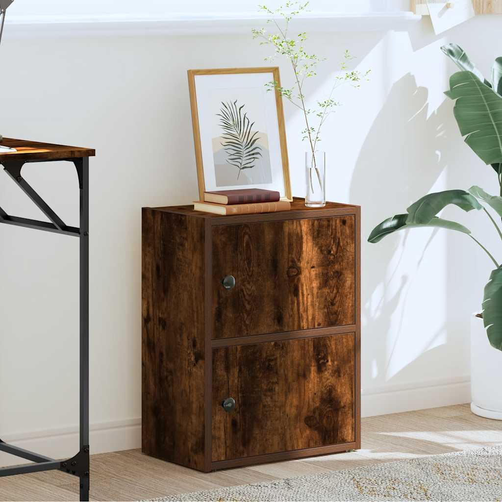 Estante 40x24x52 cm derivados de madeira carvalho fumado