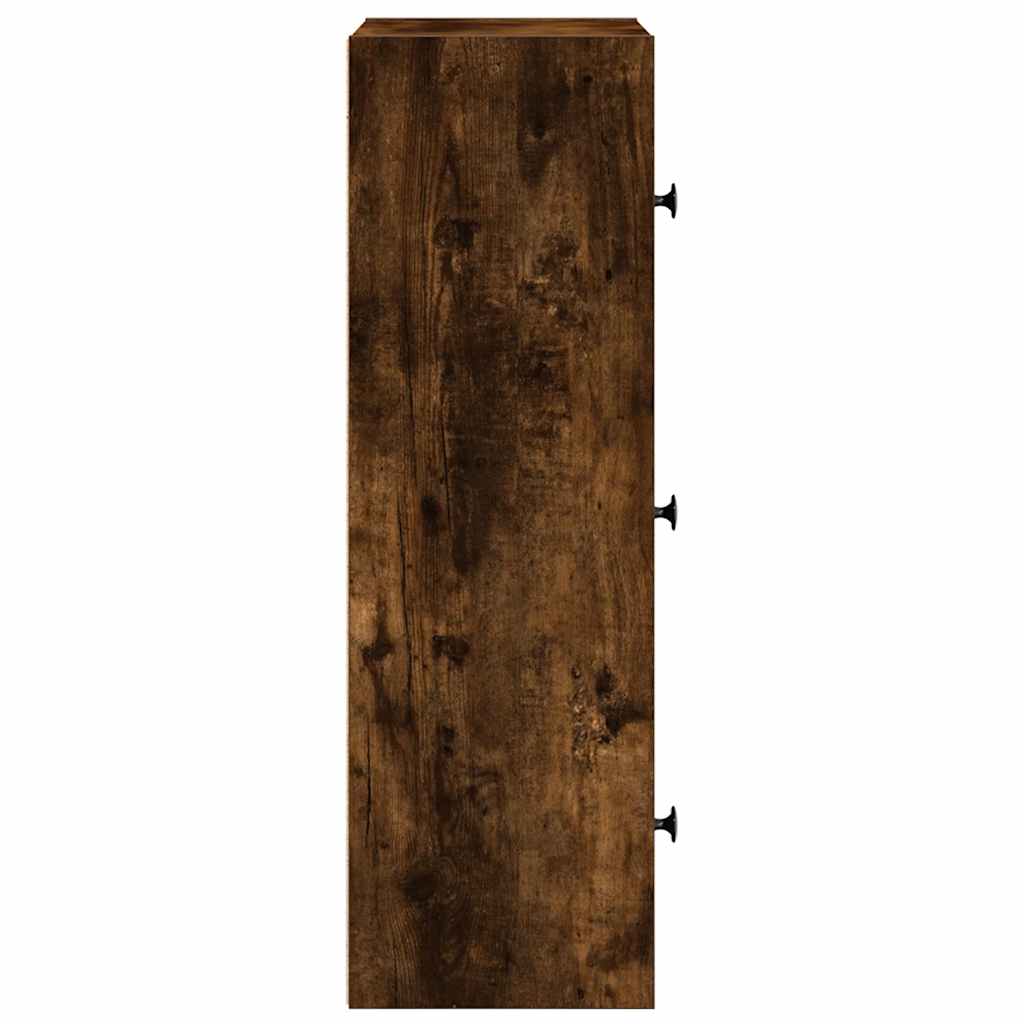 Estante 40x24x77 cm derivados de madeira carvalho fumado