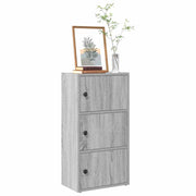 Estante 40x24x77 cm derivados de madeira cinzento sonoma