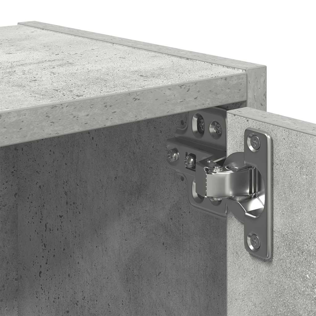 Estante 40x24x102 cm derivados de madeira cinzento cimento