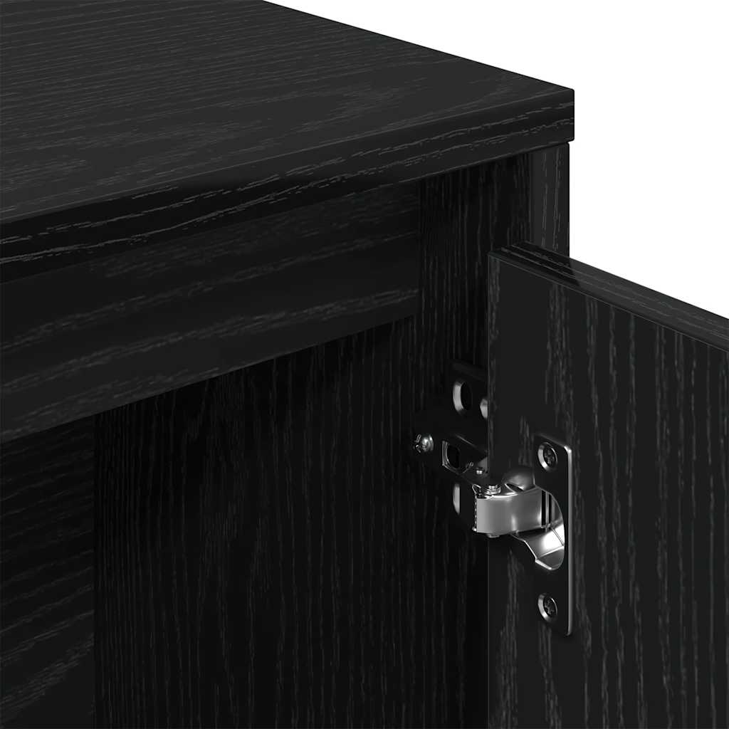 Estante 89x24x101,5 cm derivados de madeira carvalho preto