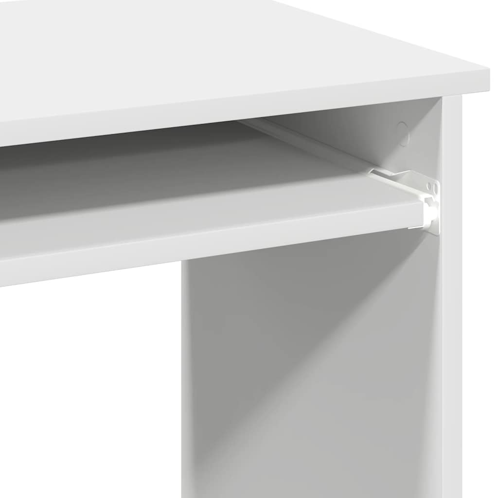 Secretária com prateleiras 84x40x78 cm contraplacado branco