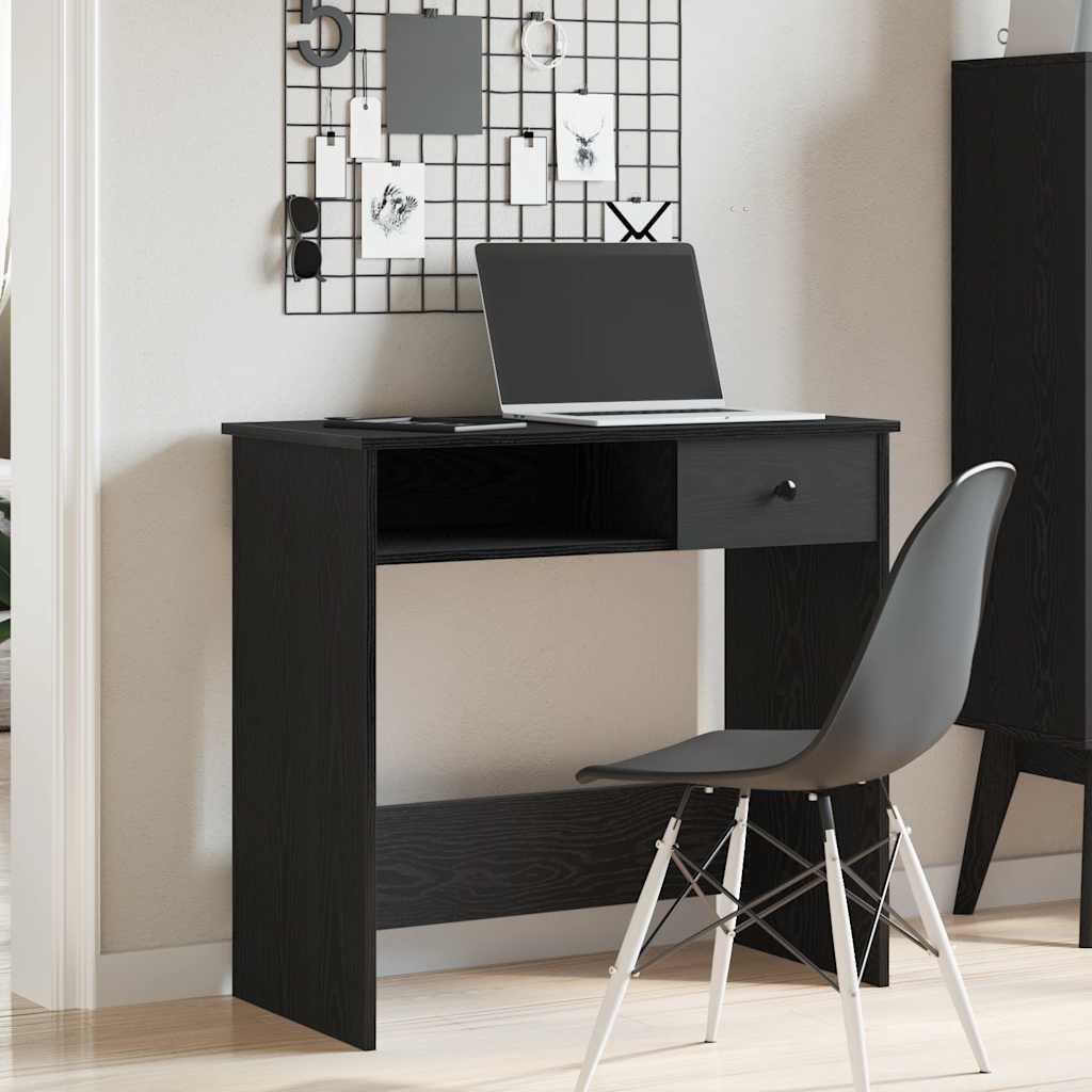 Secretária 80x40x75 cm contraplacado preto