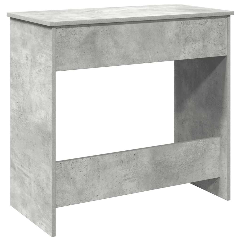 Secretária 80x40x75 cm contraplacado cinzento cimento