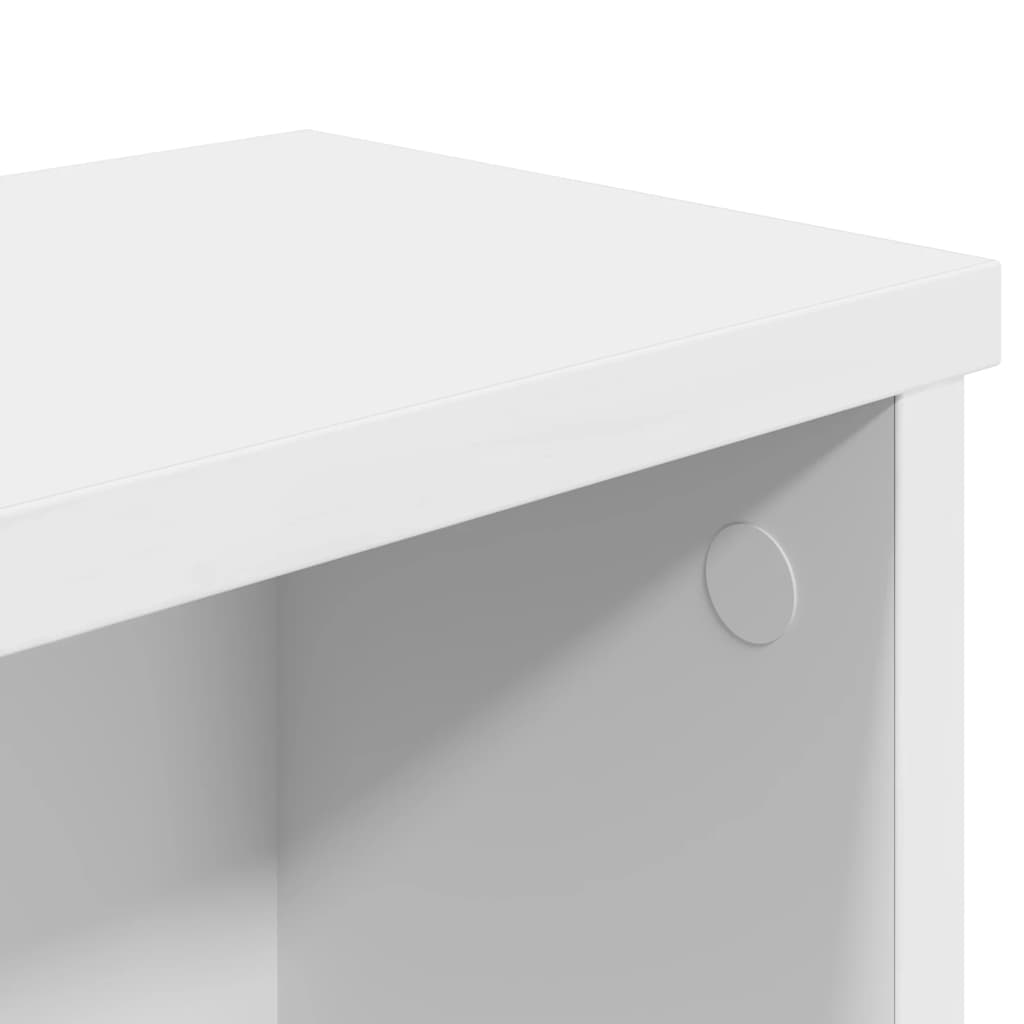 Rack de cozinha empilhável branco madeira engenheirada