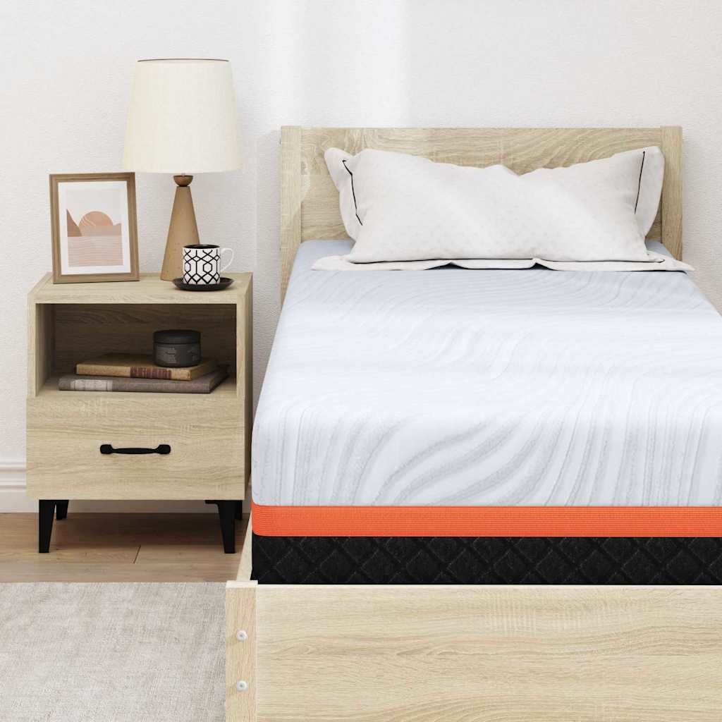 Colchão Branco e Cinza 80 x 200 cm Espuma de Memória
