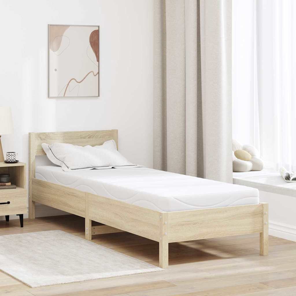 Colchão Branco 70 x 200 cm Espuma de Memória de Gel