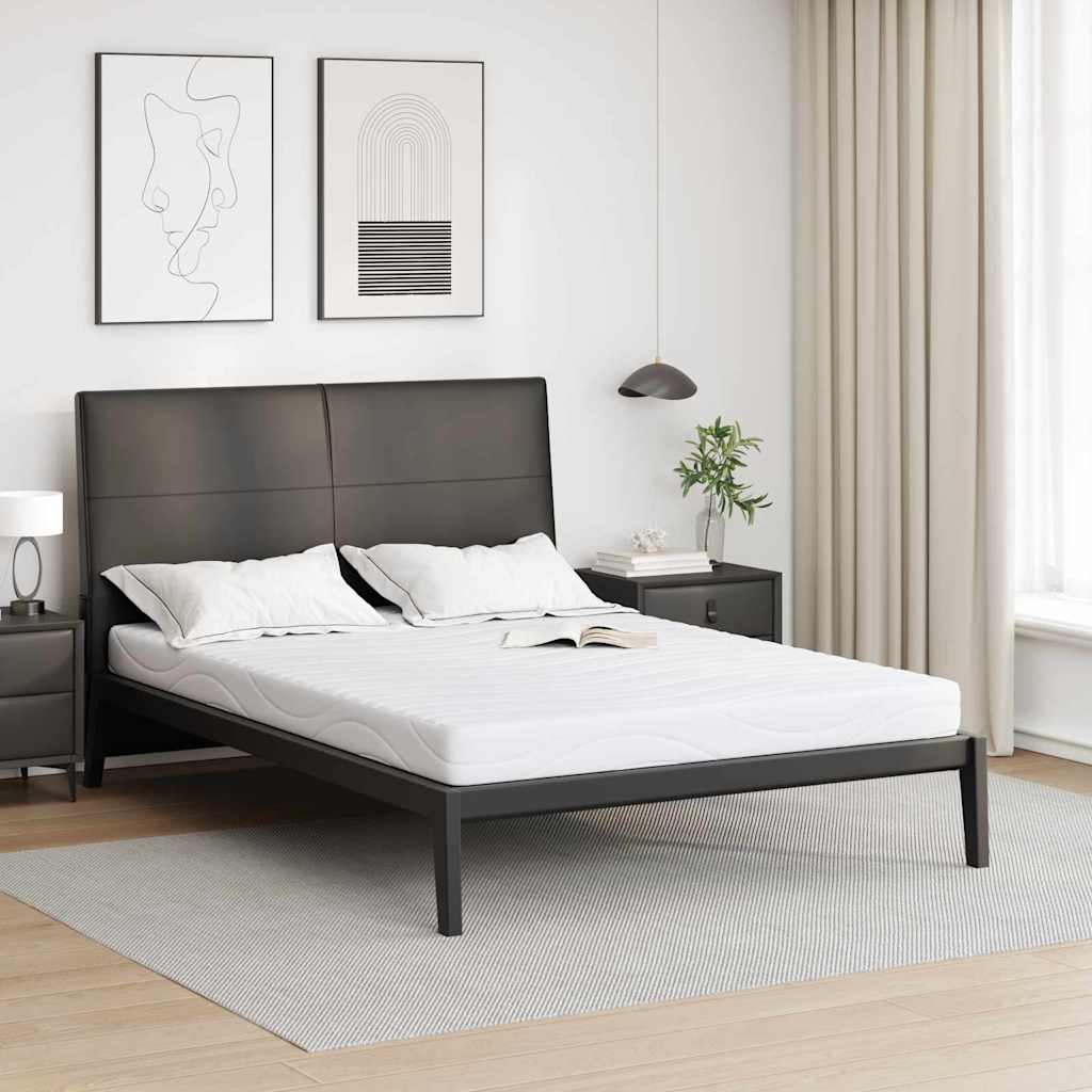 Colchão Branco 140 x 200 cm Espuma de Memória de Gel