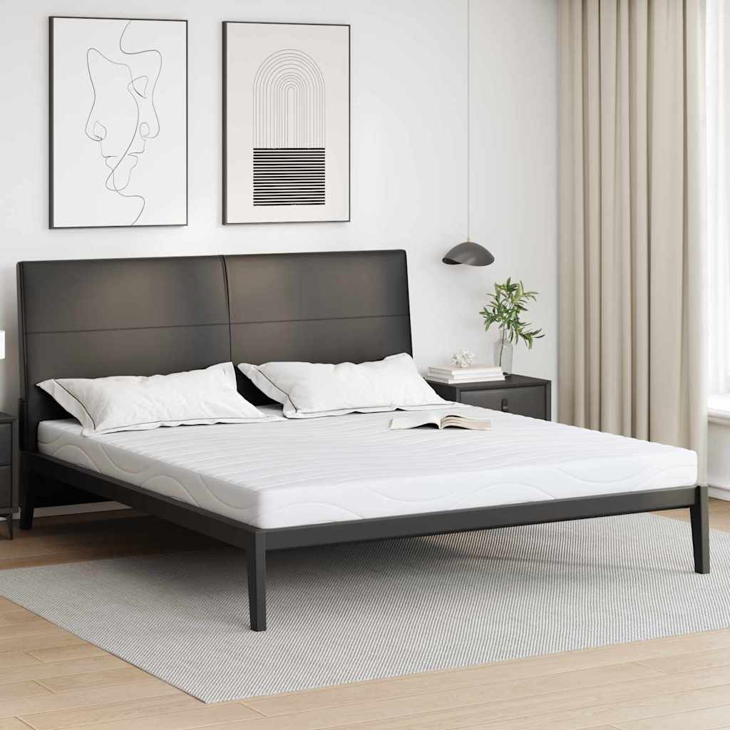 Colchão Branco 200 x 200 cm Espuma de Memória de Gel