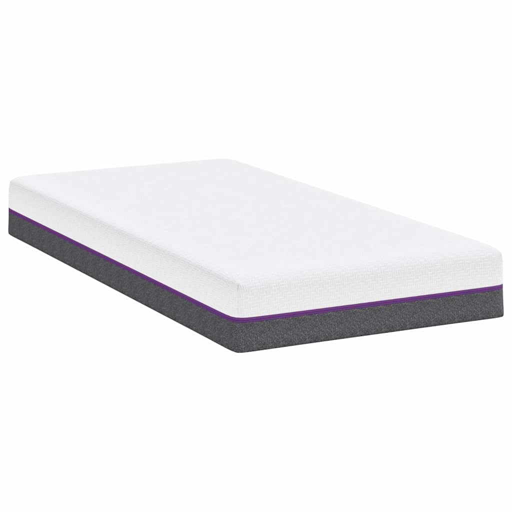 Colchão Branco e Cinza 80 x 160 cm Espuma de Memória