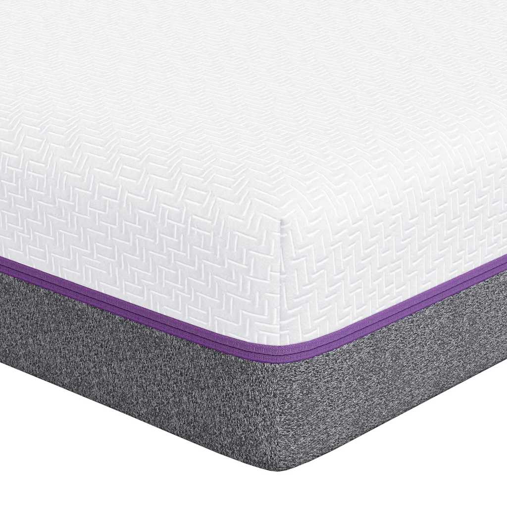 Colchão Branco e Cinza 120 x 200 cm Espuma de Memória